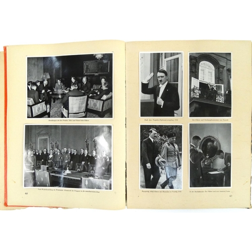 707 - German Military interest book of Adolf Hitler containing photographs