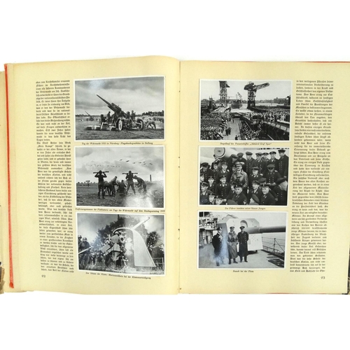 707 - German Military interest book of Adolf Hitler containing photographs