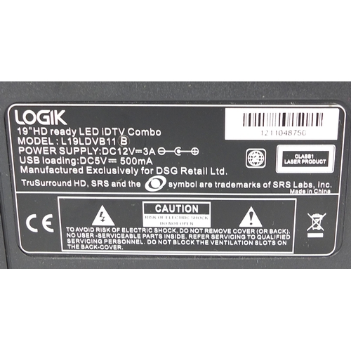 154 - Logik 19inch LED television with remote