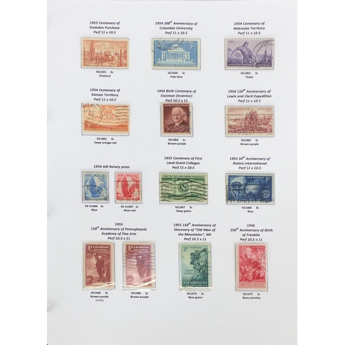 246 - Album of USA stamps including earlies, mid-period, modern, mini sheets, booklets, postage dues, spec... 