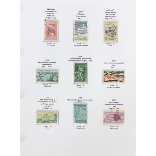 246 - Album of USA stamps including earlies, mid-period, modern, mini sheets, booklets, postage dues, spec... 