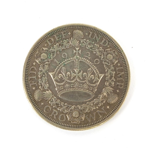 263 - George V 1929 wreath crown, approximate diameter 3.9cm, approximate weight 28.3g