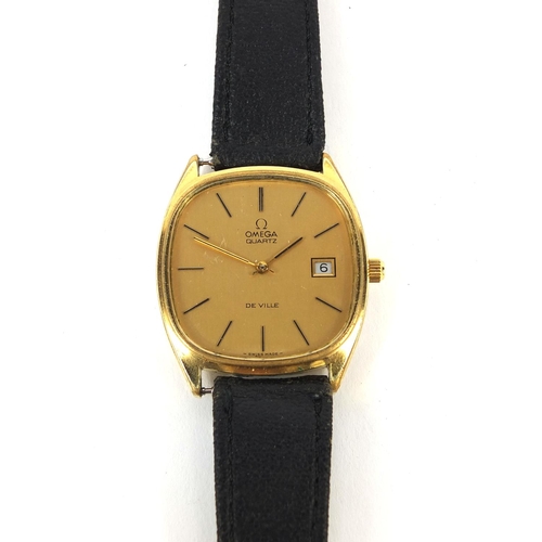 856 - Vintage Omega De Ville quartz wristwatch, No.37 423236 to the movement