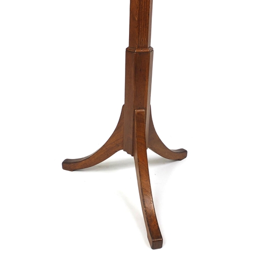 2026 - Mahogany swivelling coat stand with lion mask hooks, 169cm high