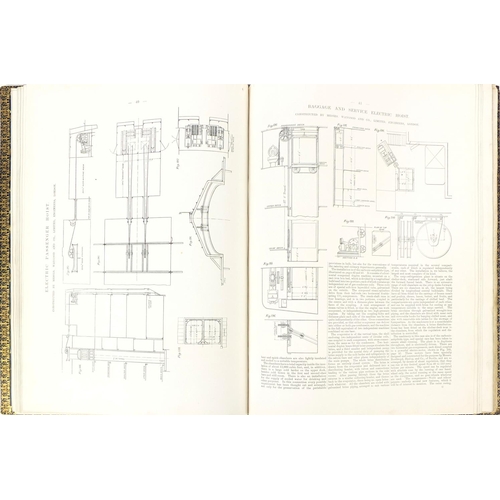 235 - Shipping interest the Mauritania Leather bound book with black and white plates, London published 19... 