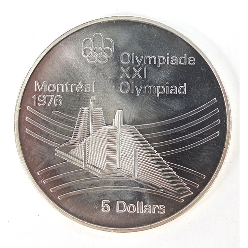 485 - Montreal 1976 Olympic ten dollar and five dollar coin