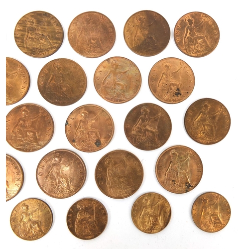 265 - Collection of mostly George V pennies and half pennies with Lustre approximately weight 242.0g