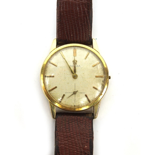 854 - Gentleman's Omega automatic wristwatch No.19507494 to the movement, 3.2cm diameter