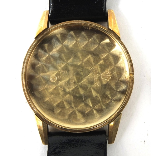 847 - 9ct gold ladies Rolex Tudor wristwatch, 3.2cm diameter excluding the crown