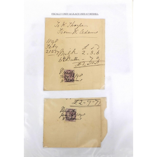 242 - Two albums of Victorian and later stamps and postal history including penny red's, seahorses and Bri... 