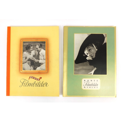 227 - Two albums of Bunte Filmbilder film star cards housed in cardboard sleeves, 30cm x 23cm