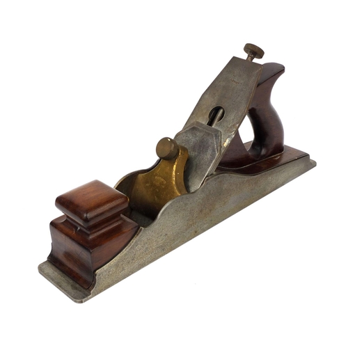 138 - Norris of London mahogany and metal carpenters plane, 36.5cm long