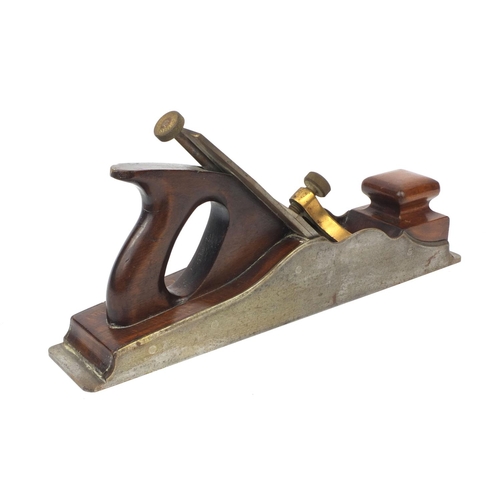 138 - Norris of London mahogany and metal carpenters plane, 36.5cm long