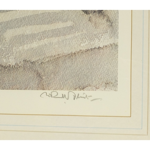 2041 - Pencil signed William Russell Flint print, titled 'Campo San Travaso', embossed watermark, mounted a... 