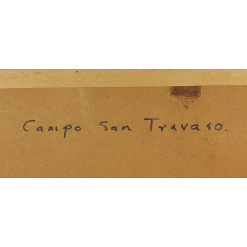 2041 - Pencil signed William Russell Flint print, titled 'Campo San Travaso', embossed watermark, mounted a... 