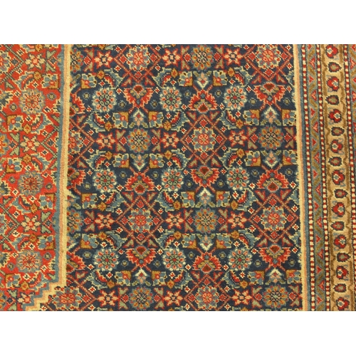 2002 - * DESCRIPTION AMENDED 3/1 * Antique rectangular Persian Tabriz carpet, with an all over herati desig... 