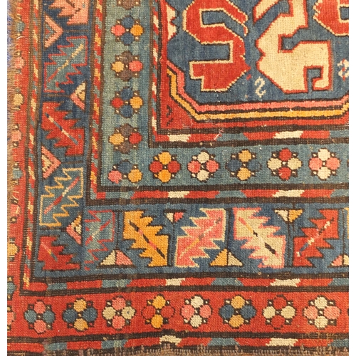 2010 - Rectanglar Caucasian Chondzoresk Karabagh rug, the central field with a cloud band design within sty... 