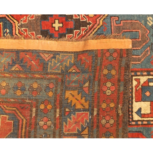 2010 - Rectanglar Caucasian Chondzoresk Karabagh rug, the central field with a cloud band design within sty... 