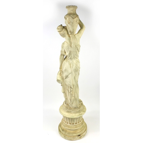 2023 - Large decorative maiden water carrier statue, 180cm high