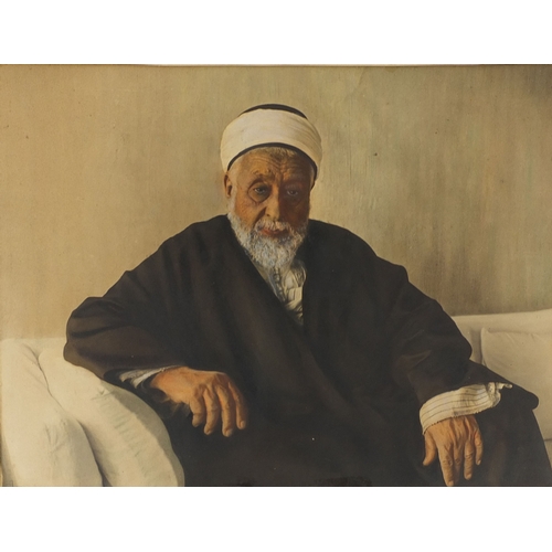 1029 - Two photographic prints of elderly Middle Eastern men, one from Baghdad the other of a Kurdish man, ... 