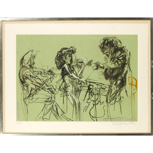 1033 - Feliks Toploski - The London Symphony Orchestra, six pencil signed Limited edition prints, produced ... 