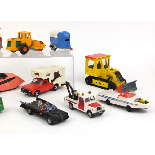 248 - Group of vintage die cast vehicles including Dinky toys Cydrax Trojan, Corgi toys Rascal road roller... 