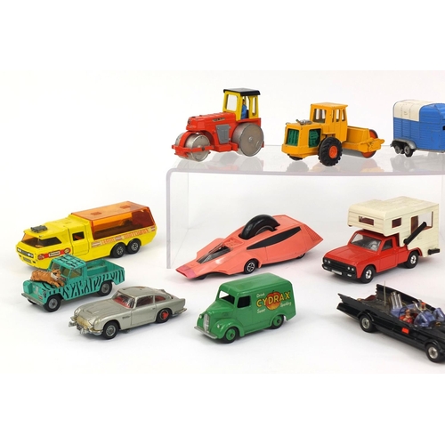 248 - Group of vintage die cast vehicles including Dinky toys Cydrax Trojan, Corgi toys Rascal road roller... 