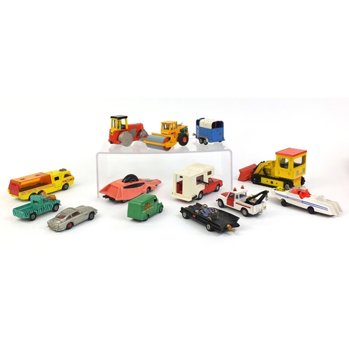 248 - Group of vintage die cast vehicles including Dinky toys Cydrax Trojan, Corgi toys Rascal road roller... 