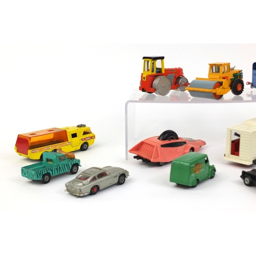 248 - Group of vintage die cast vehicles including Dinky toys Cydrax Trojan, Corgi toys Rascal road roller... 