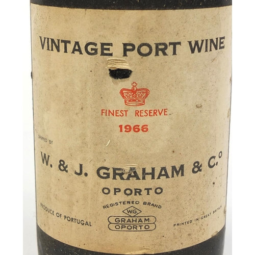 103 - 75cl bottle of vintage 1966 W & J Graham & Co port