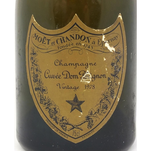 85 - 75cl bottle of vintage 1978 Moët Chandon Dom Perignon champagne