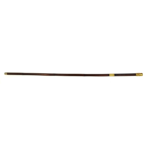 312 - Military interest Duke of Wellington's Regiment, bamboo swagger stick