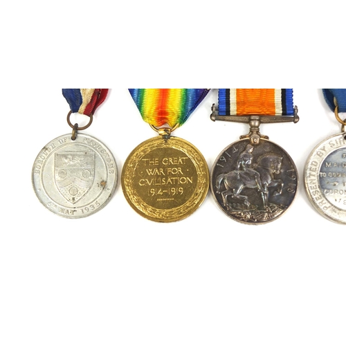 268 - British Military interest World War I Victory and 1914-18 War medals awarded to M2-266313PTE.E.R.DIT... 