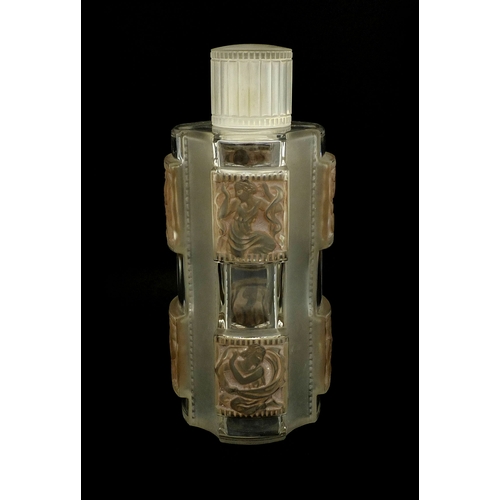 586 - Rene Lalique Helene No.1 pattern perfume bottle, etched 'R Lalique France' to the base, 22cm high