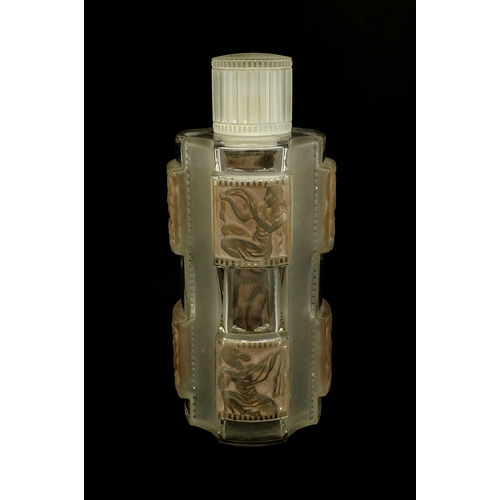 586 - Rene Lalique Helene No.1 pattern perfume bottle, etched 'R Lalique France' to the base, 22cm high