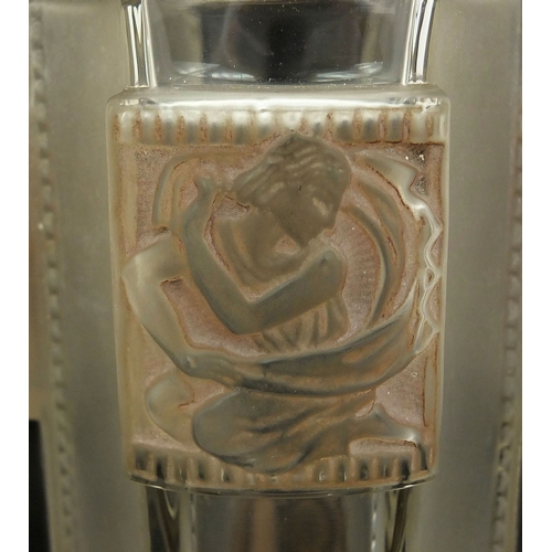 586 - Rene Lalique Helene No.1 pattern perfume bottle, etched 'R Lalique France' to the base, 22cm high