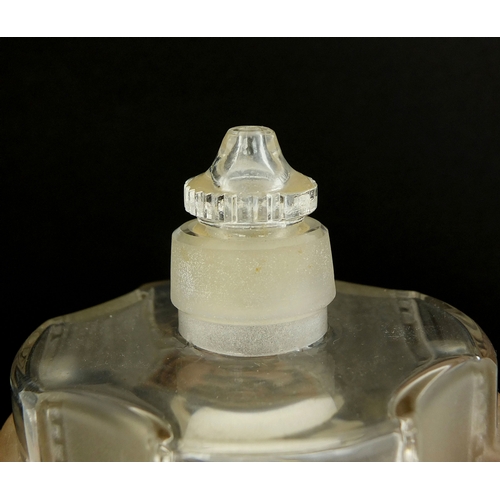 586 - Rene Lalique Helene No.1 pattern perfume bottle, etched 'R Lalique France' to the base, 22cm high