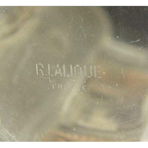 586 - Rene Lalique Helene No.1 pattern perfume bottle, etched 'R Lalique France' to the base, 22cm high