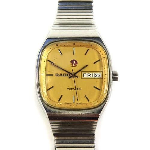 863 - Vintage Rado Voyager wristwatch No: 15260851 to the case