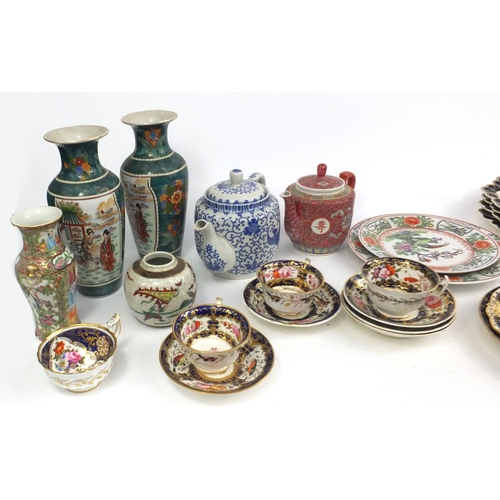 138 - Assorted Chinese hand painted porcelain to include vases, ginger jars, teapots and a selection of Vi... 