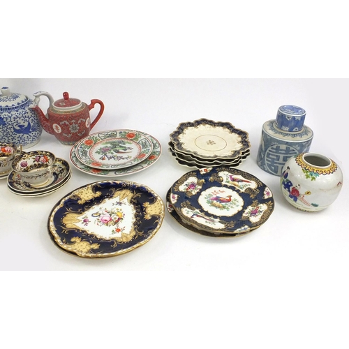 138 - Assorted Chinese hand painted porcelain to include vases, ginger jars, teapots and a selection of Vi... 