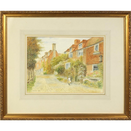 988 - Alfred Robert Quinton - Watercolour, Groombridge Kent, mounted and gilt framed, 36cm x 26cm excludin... 