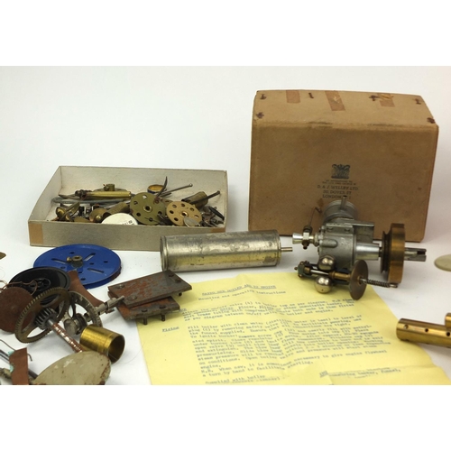 254 - Two boxed Saito steam models, comprising a steam engine and a model marine boiler, together with rel... 