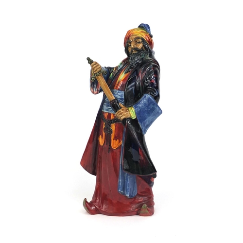 627 - Royal Doulton hand painted figure, Blue Beard HN1528, factory marks to the base, 30cm high