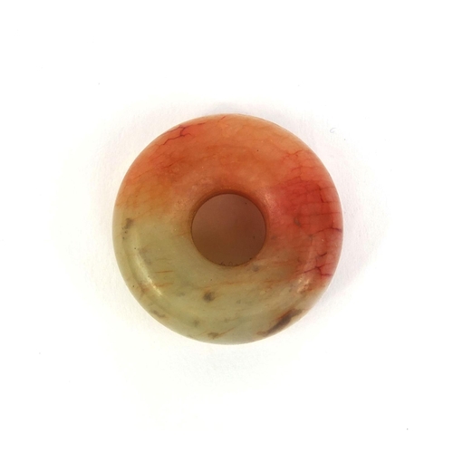 441 - Chinese jade toggle, 3.2cm in diameter