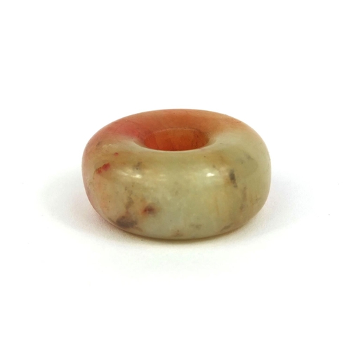 441 - Chinese jade toggle, 3.2cm in diameter