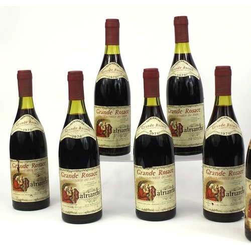 89 - Thirteen 75cl bottles of 1976 Grande Rosace Chateauneuf-Du-Pape red wine