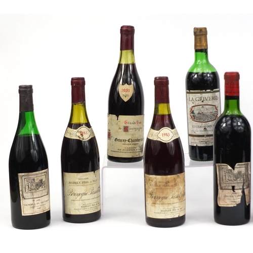 97 - Collection of mostly vintage red wine including six 75cl bottles of 1983 Domamie Mazilly Pére Et Fil... 