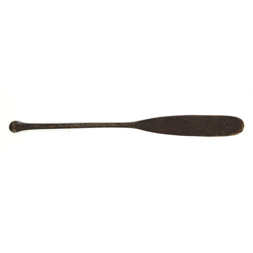 505 - Tribal interest wooden paddle, 137cm long