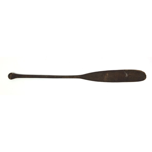 505 - Tribal interest wooden paddle, 137cm long